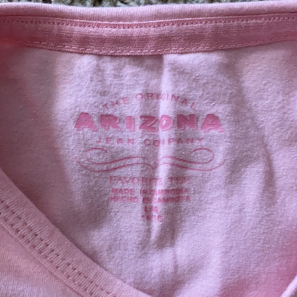 🎉Price Drop! Arizona Jean Co. Girls Size 16 Pink Shirt and White Shorts - Picture 10 of 10